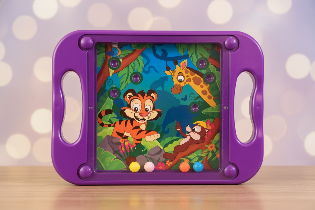 Chipmunks brand ball balance maze game. SKU:BXL-117.