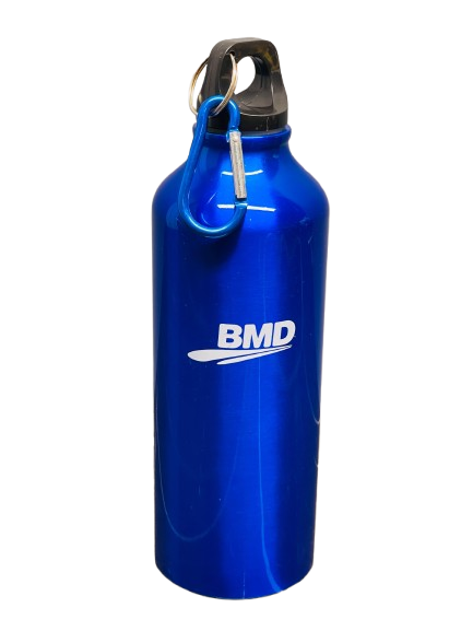 Blue Aluminum Water Bottle.