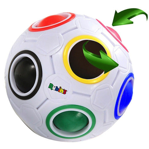 Rubiks Rainbow Ball Fidget Toy. SKU:BXL-104