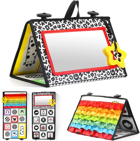 Tummy Time Mirror Sensory Cloth Toy. SKU:BXL-116