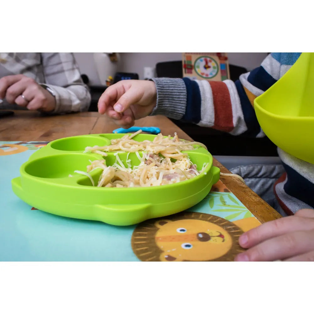Callowesse Animal Silicone Plate - Green Owl.