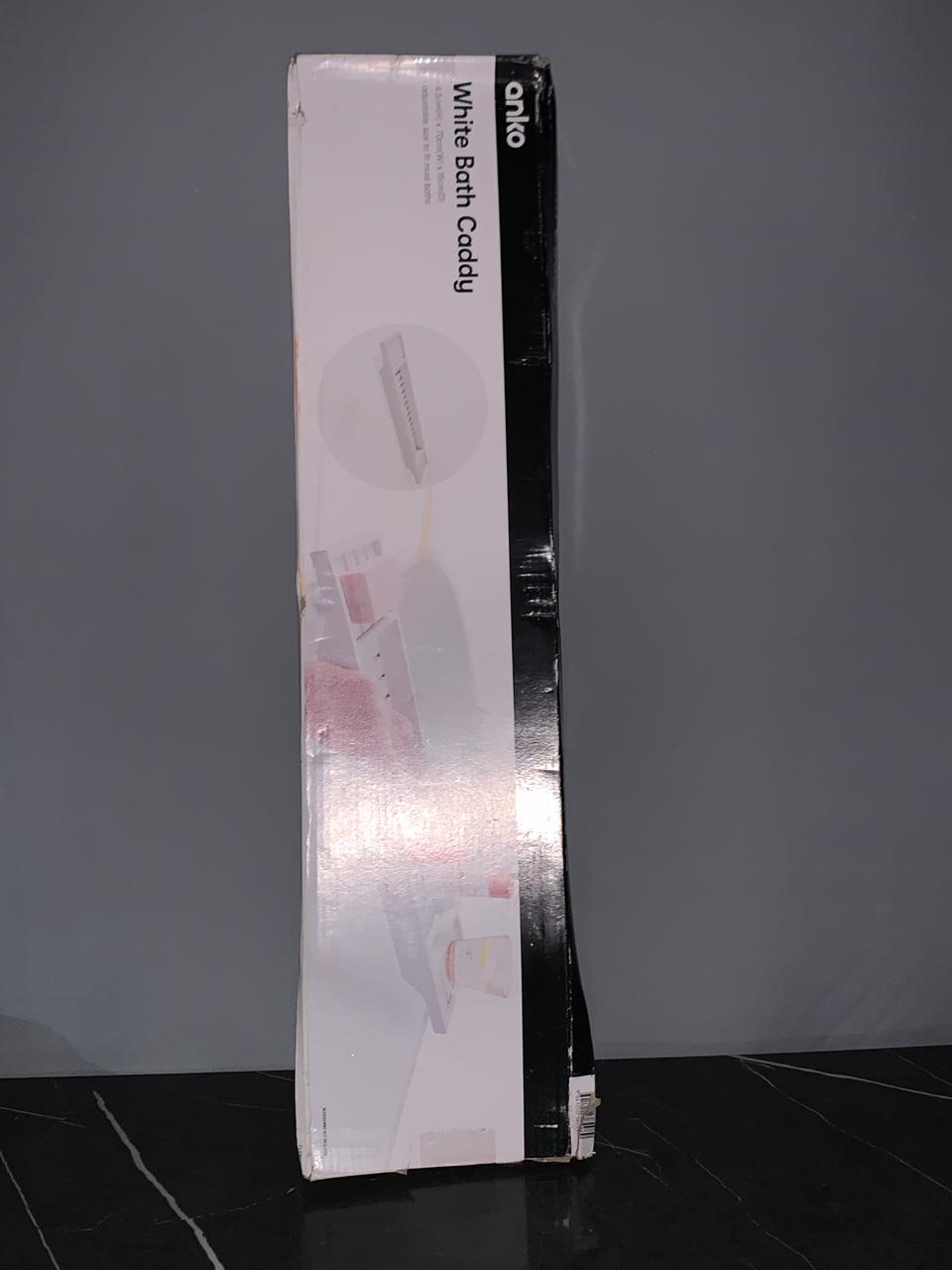 Adjustable Bath Caddy, White - Anko. (New) (Rs 350 advance). SKU:BXL-804