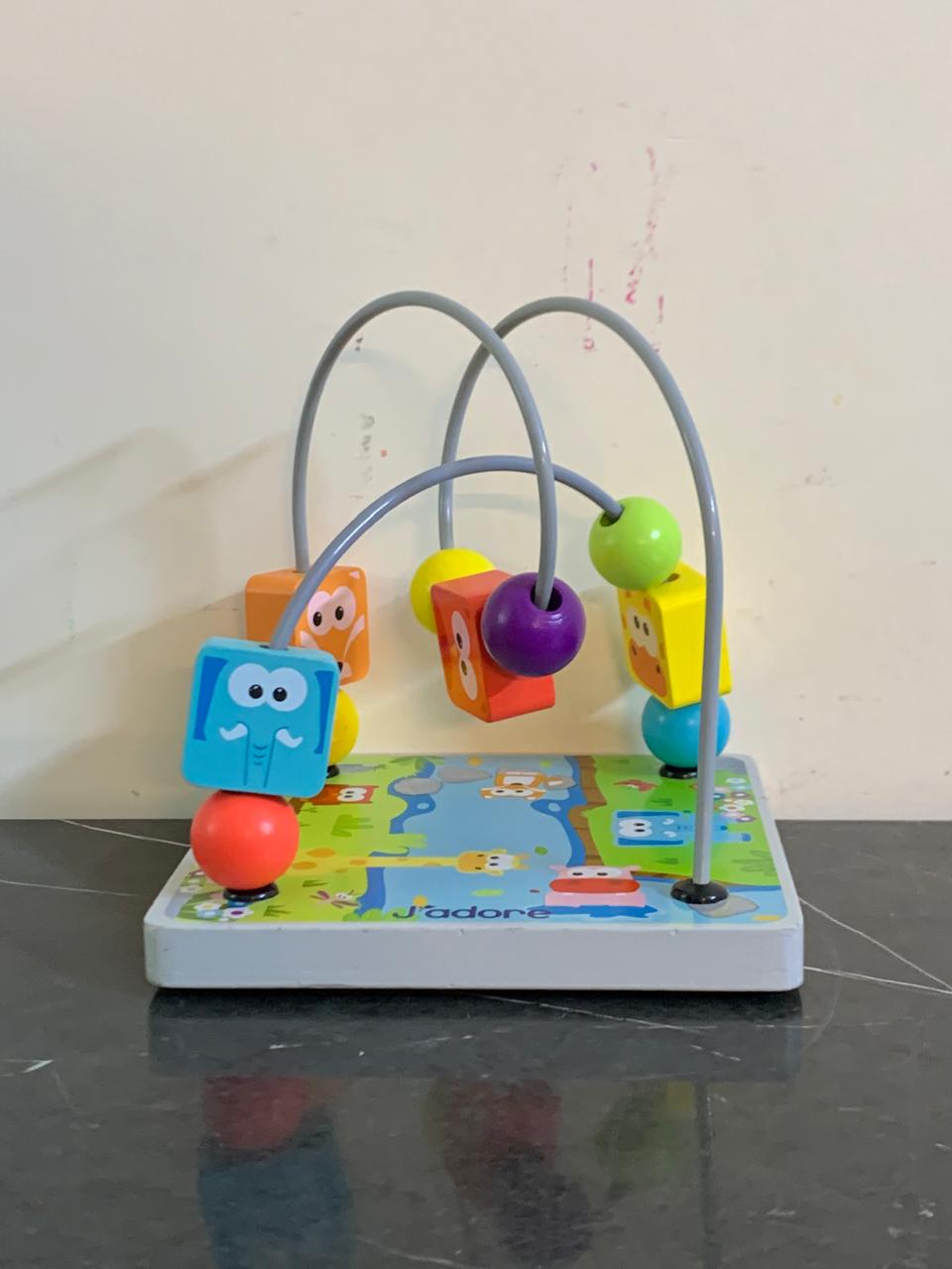 J'adore Wooden Zoo Animal Bead Maze. SKU:BXL-031