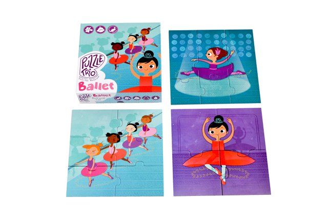 Glottogon Ballet Puzzle Trio Set. (19 pieces) SKU:BXL-804 (box slightly damaged)