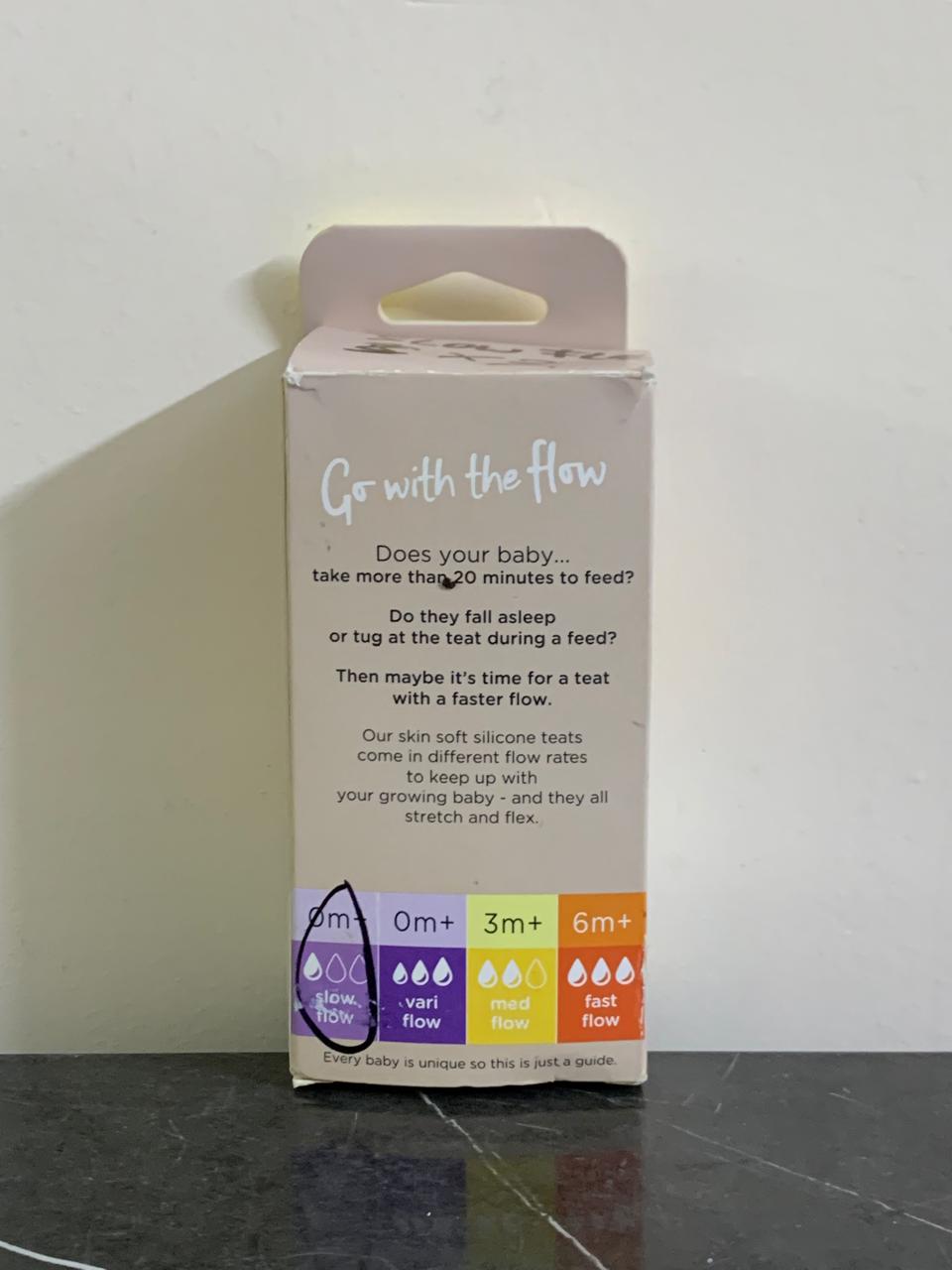Tommee Tippee Closer to Nature slow Flow Teats. (2x). SKU:BXL-023