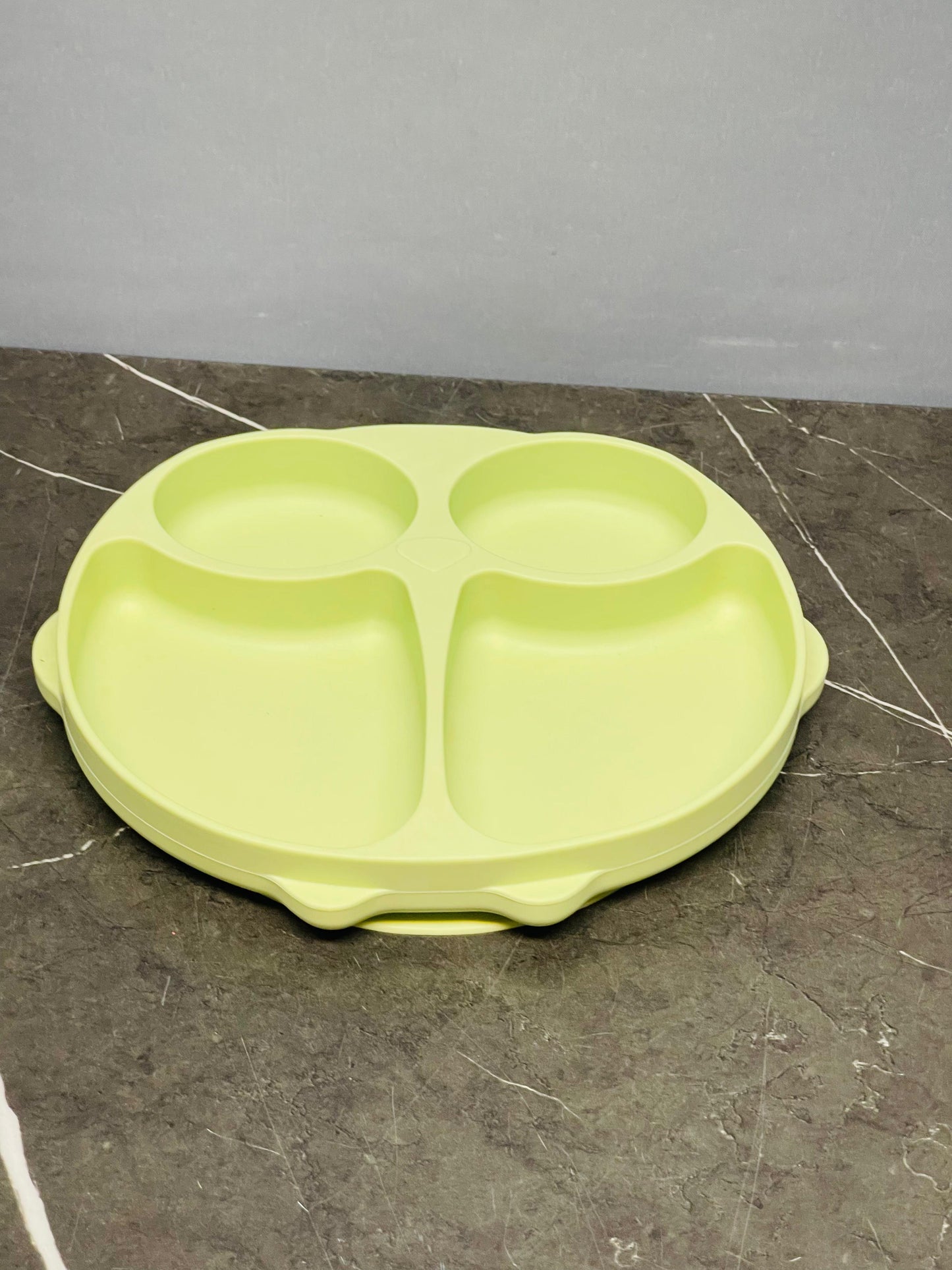 Callowesse Animal Silicone Plate - Green Owl.