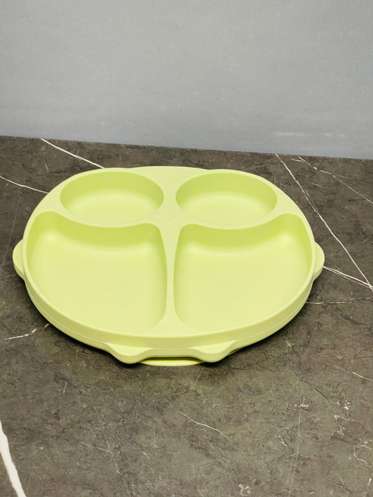 Callowesse Animal Silicone Plate - Green Owl.