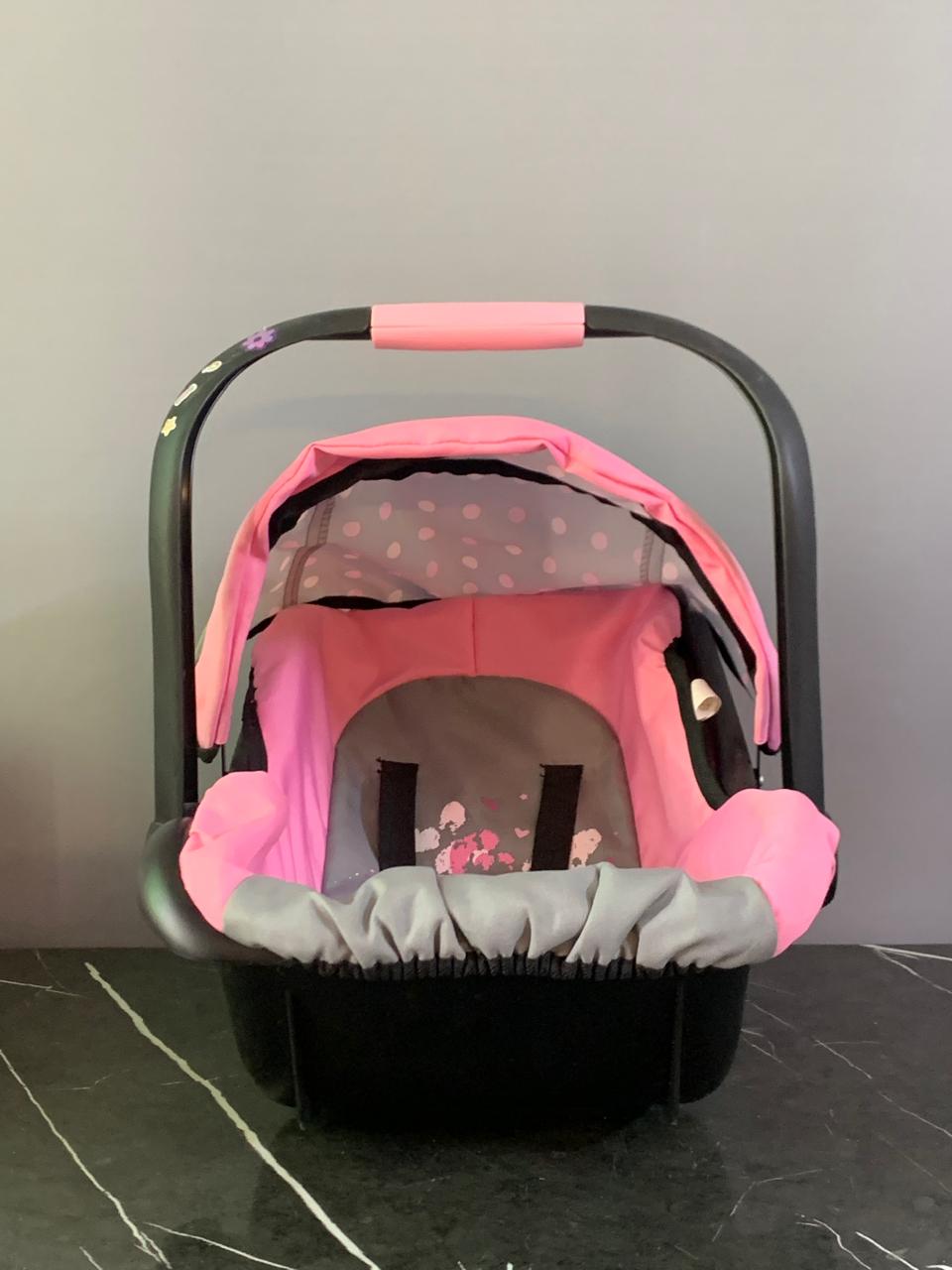 Bayer Baby Doll Deluxe Car Seat With Canopy. SKU:BXL-804 (Rs 450 advance)