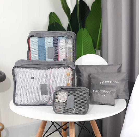 6 Pcs Travel Packing Organizers. SKU:BXL-027