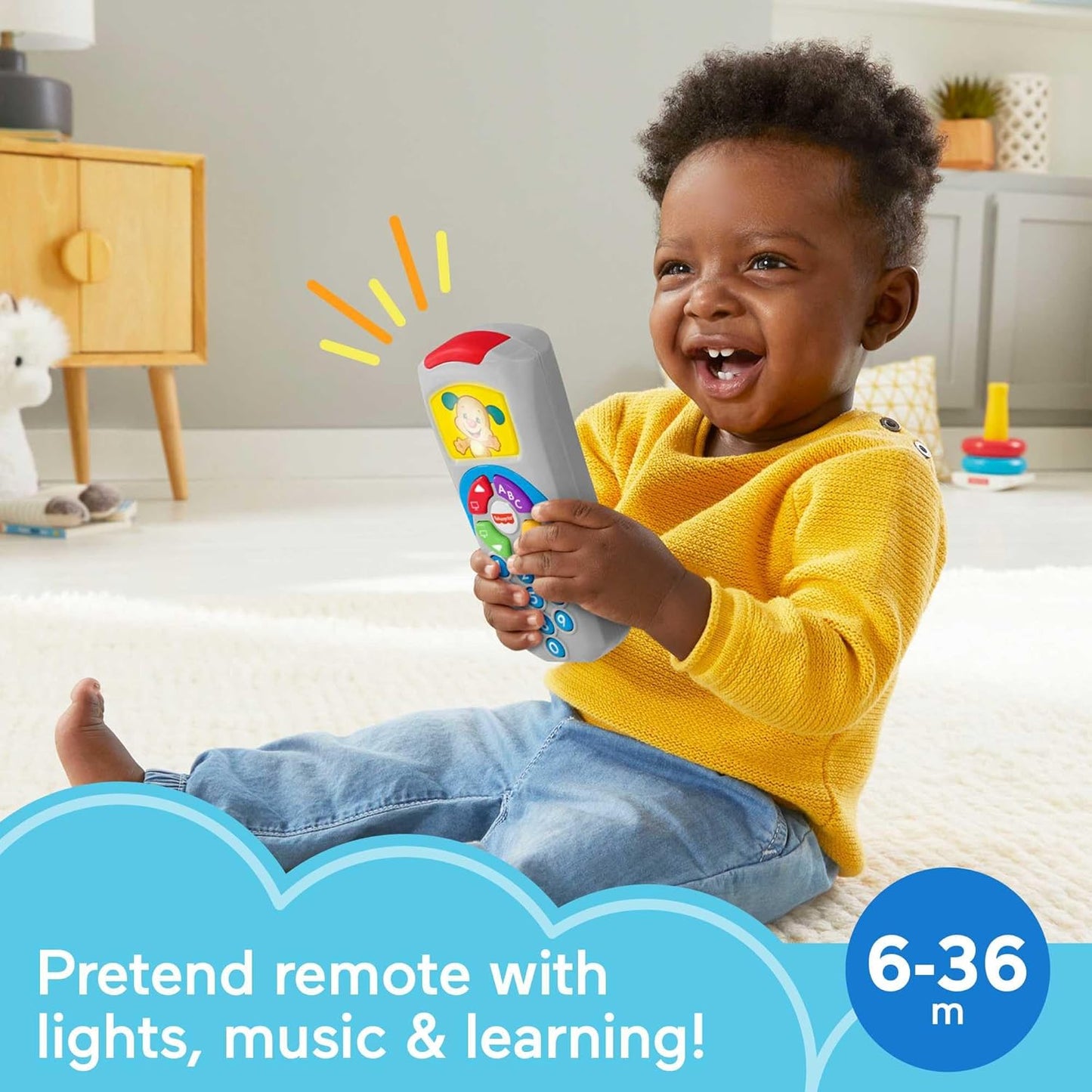 Fisher-Price Baby Learning Toy Laugh & Learn Puppy’s Remote. SKU:BXL-025