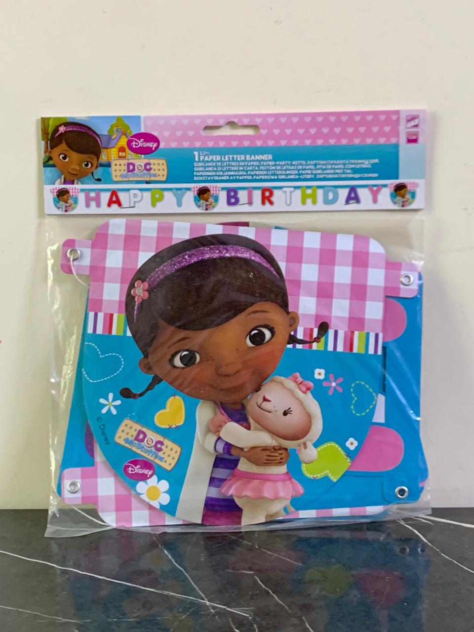 Hallmark Doc McStuffins Birthday Banner. SKU:BXL-121