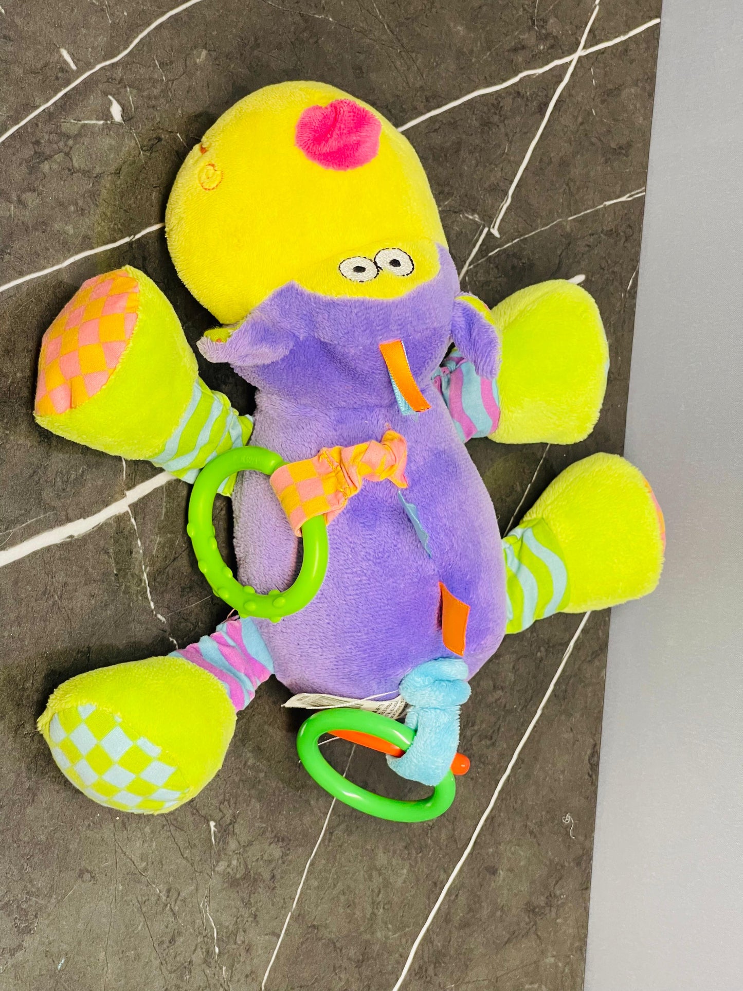 Colorful Plush jittery Monkey Activity Toy