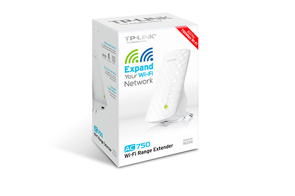 TP-Link RE200 AC750 Wi-Fi Range Extender.