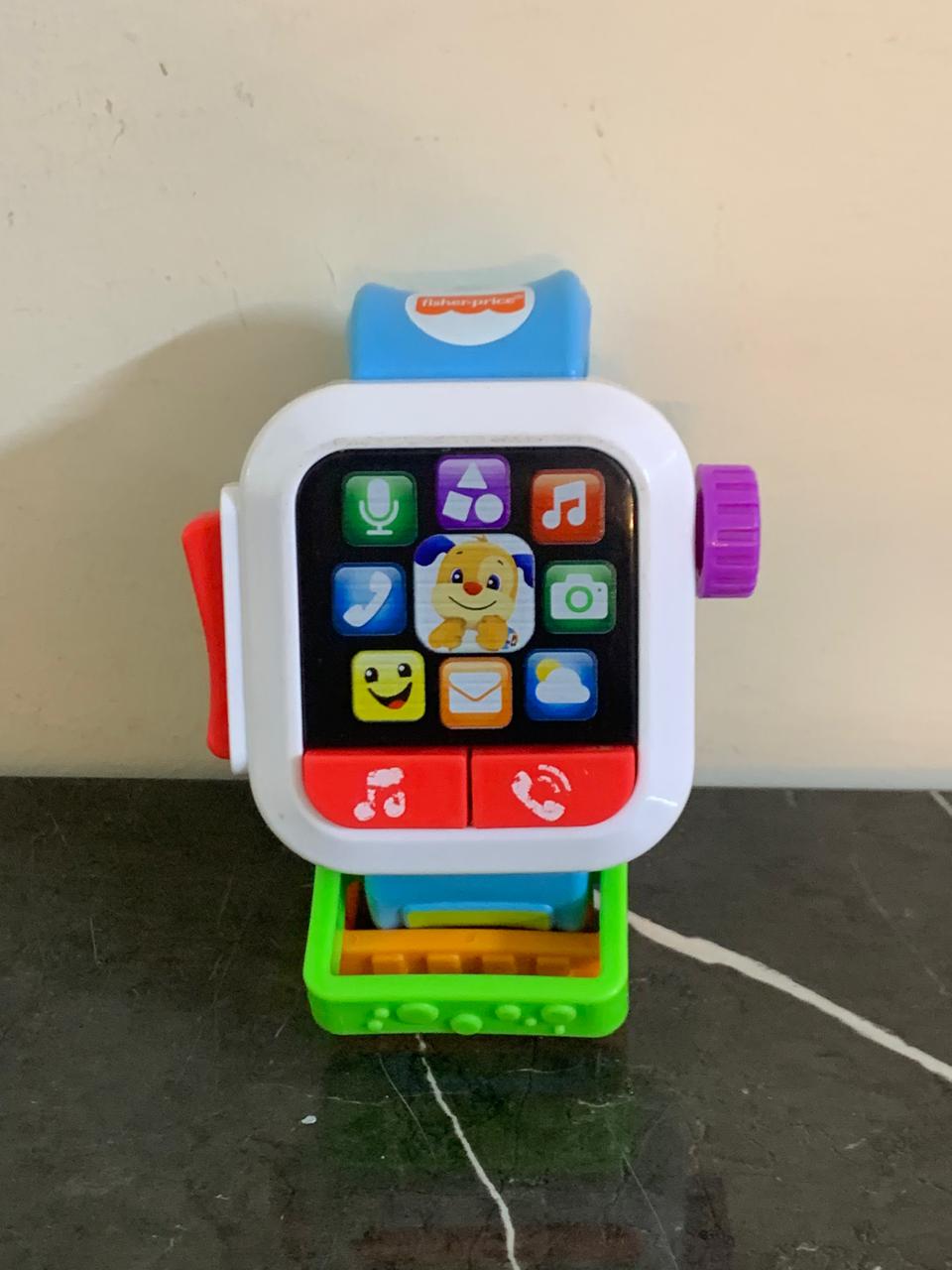 Fisher-Price Laugh & Learn Time to Learn Smartwatch. (Battery need replacement) SKU:BXL-104