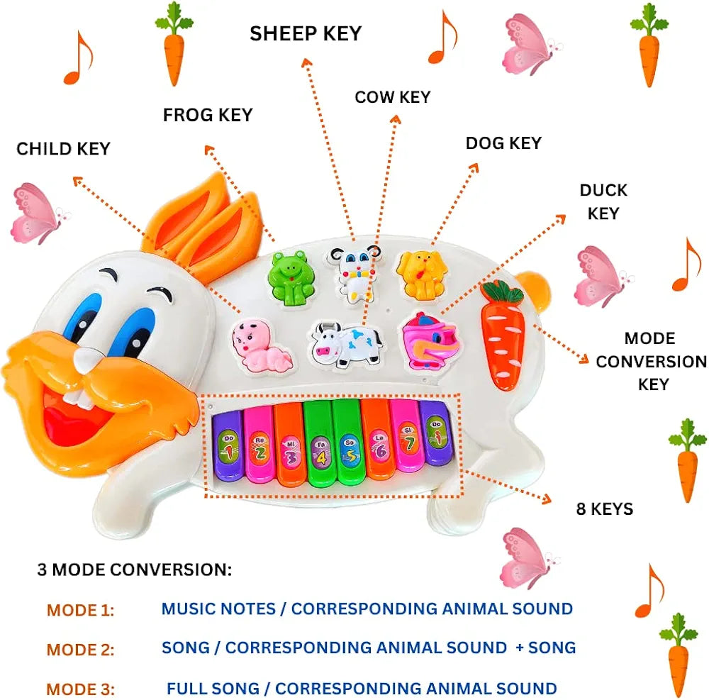 Maghil World - Rabbit Musical Piano.