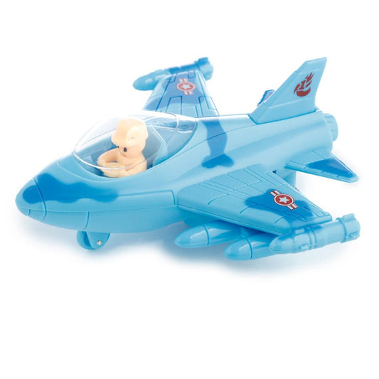 EMOB Push and Go Friction Powered Army Military Fighter Plane.