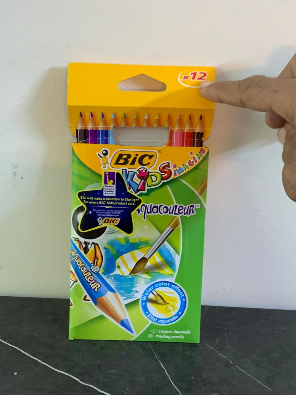 BIC Kids Aquacouleur Watercolour Pencils. SKU:BXL-121