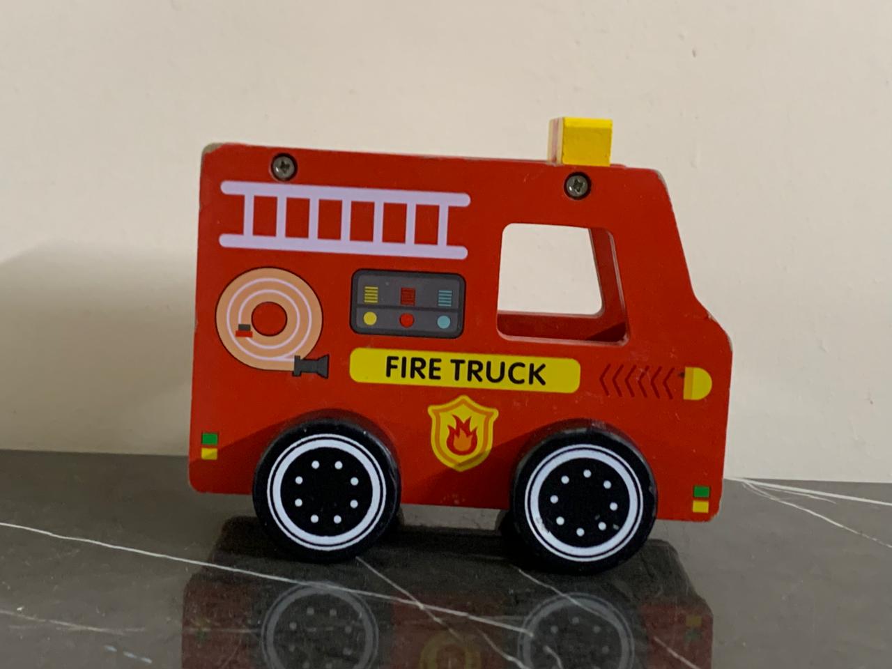 Egmont Wooden Fire Truck. SKU:BXL-048