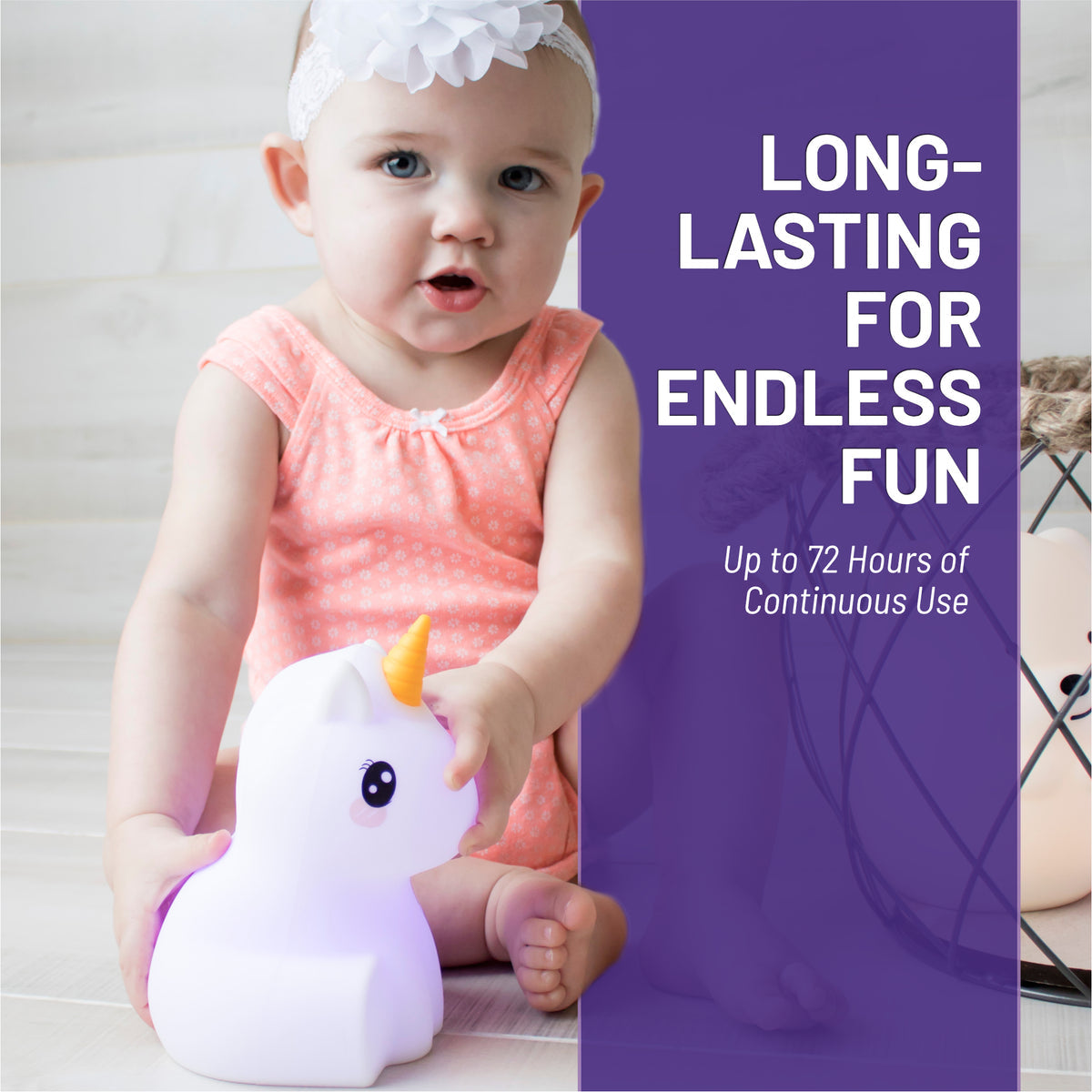 LumiPets LED Night Light Unicorn. SKU:BXL-016