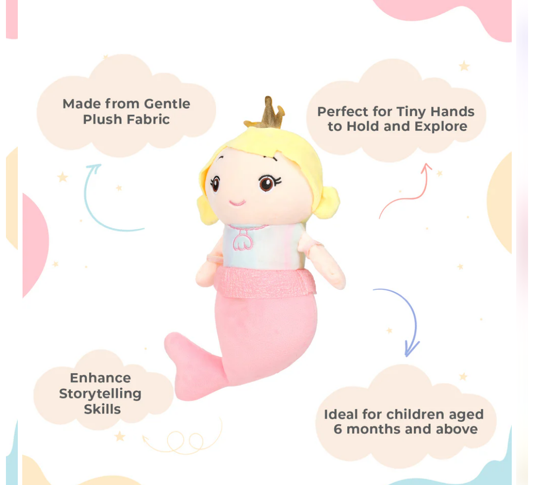 Little Ginnie Mermaid Soft Doll for Kids.