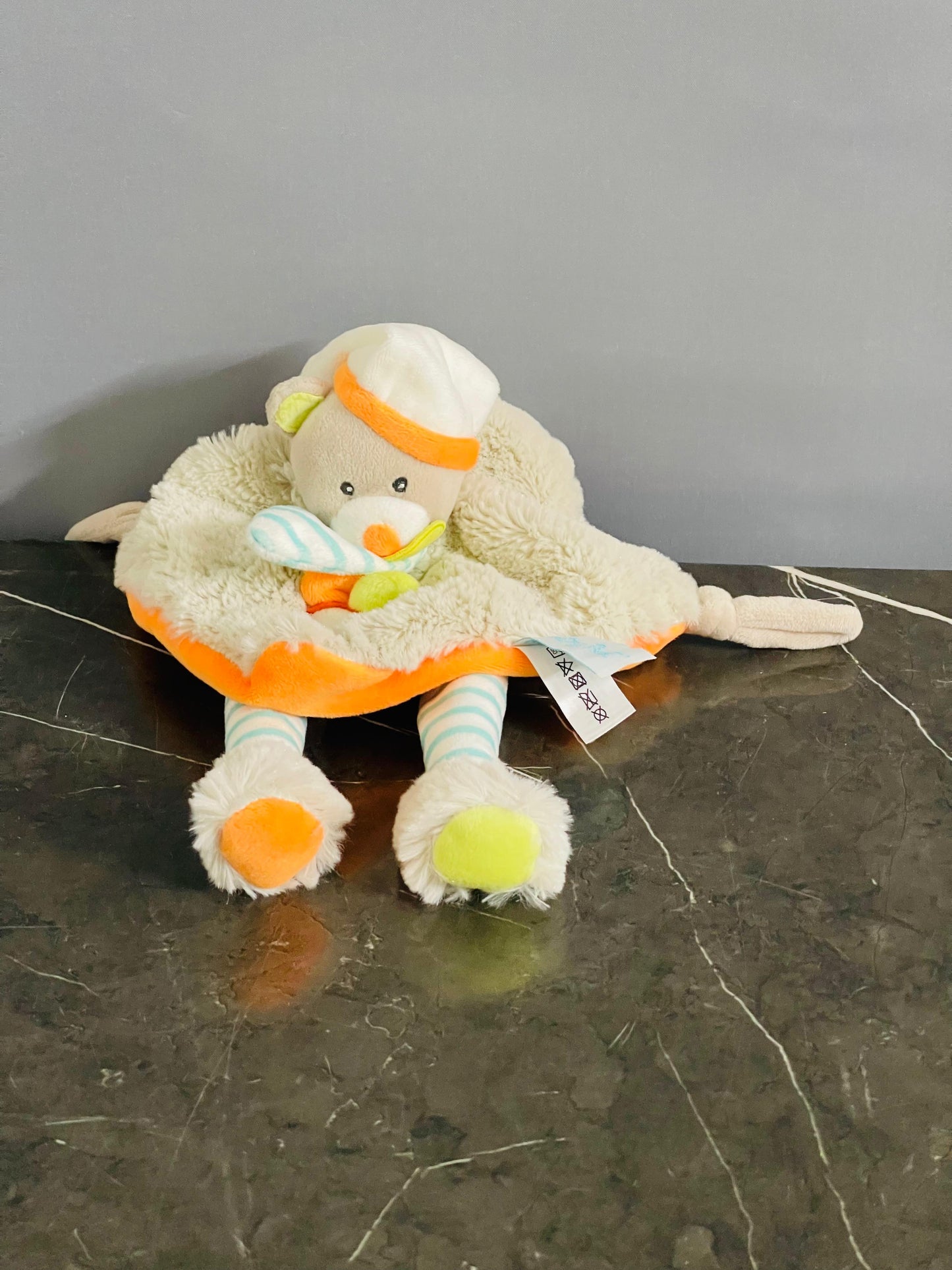 Baby Nat Doudou"Oscar The Pooh Grey. SKU:BXL-098