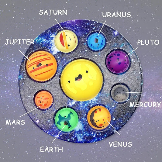 Eight Planet Cave Bubble Push Fidget Toy. SKU:BXL-121