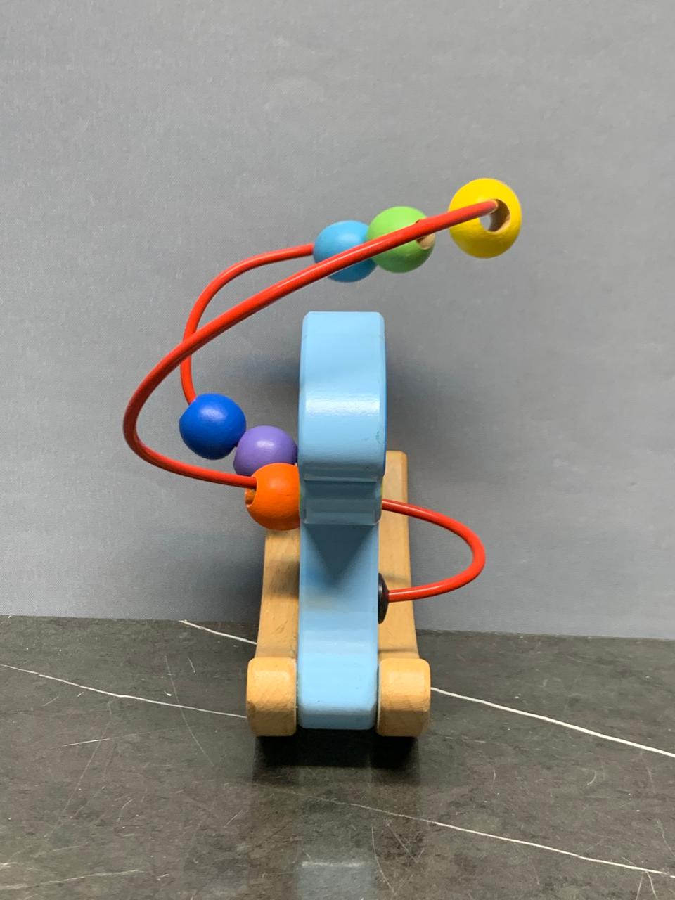 Bigjigs Toys Wooden Rocking Dog Bead Frame.SKU:BXL-003