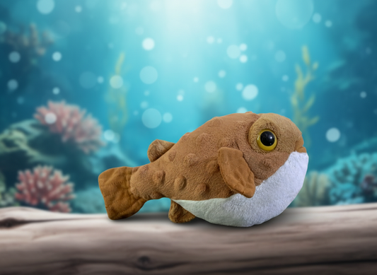 Wild Republic Cuddlekins Mini Pufferfish. SKU:BXL-119