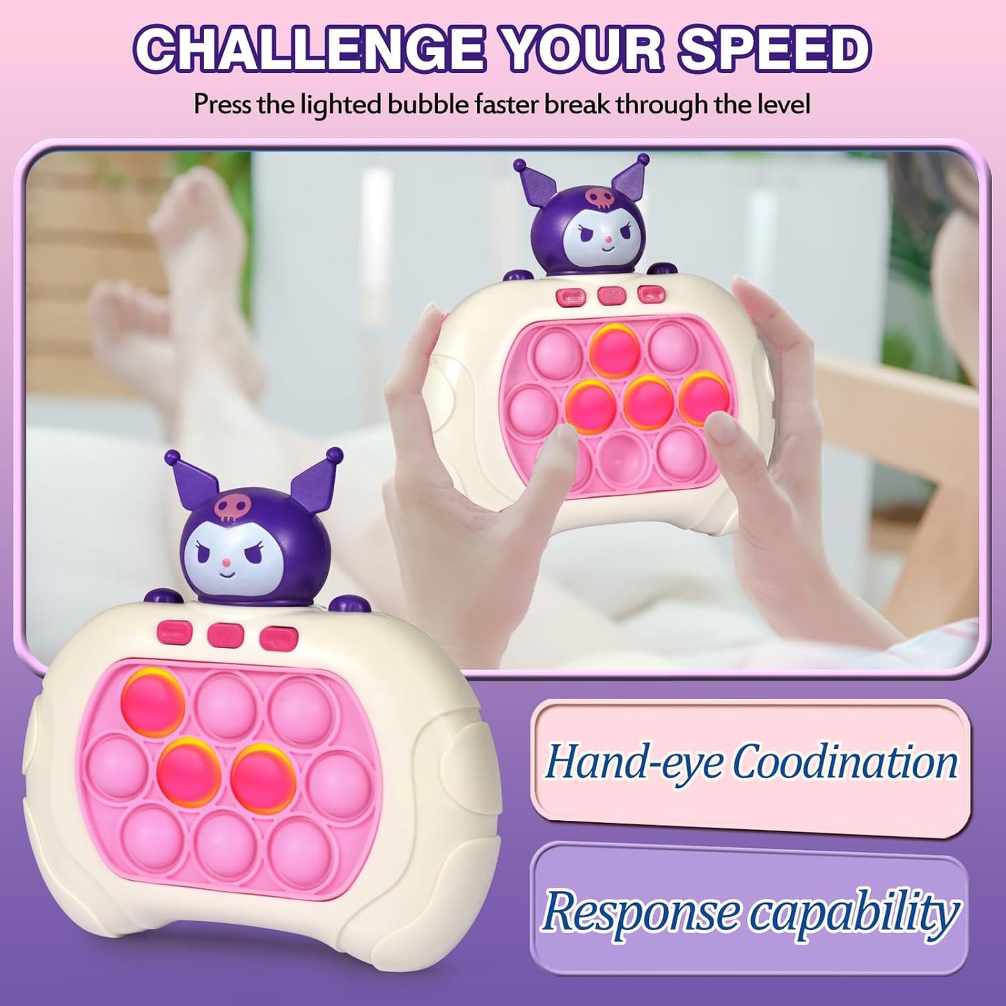 Kuromi Pop Push It Game Controller.