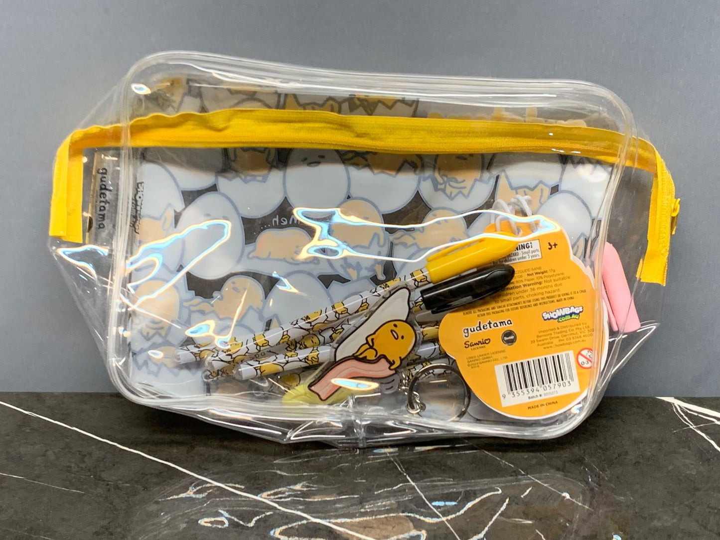 Gudetama Stationery Pouch Set.
