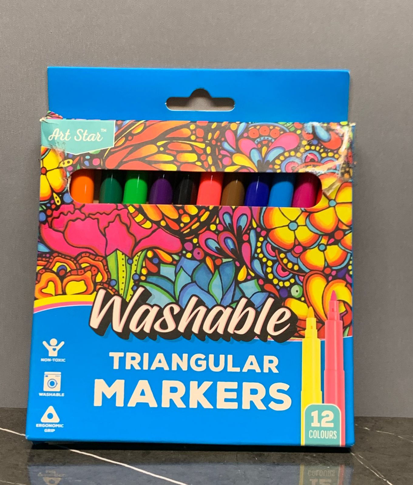 Art Star Washable Triangular Markers.