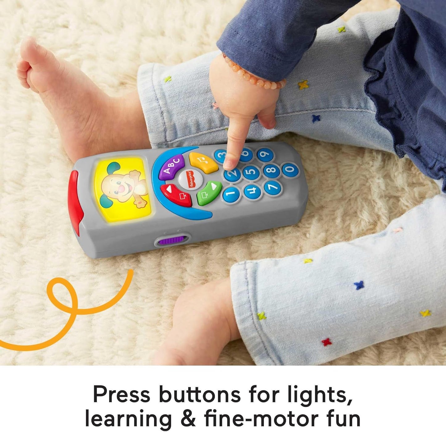 Fisher-Price Baby Learning Toy Laugh & Learn Puppy’s Remote. SKU:BXL-025
