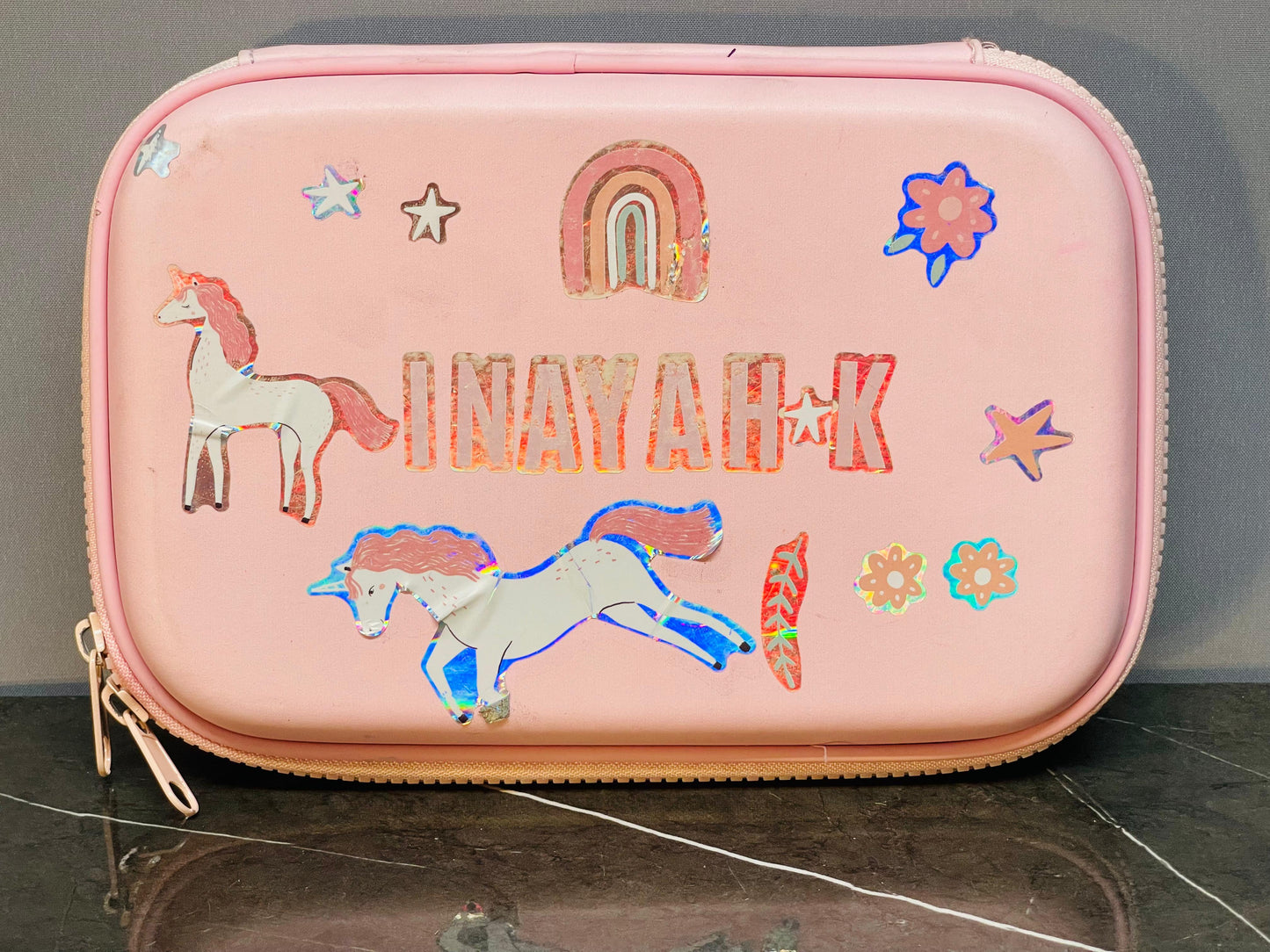 Unicorn-Themed Hardtop Pencil Case