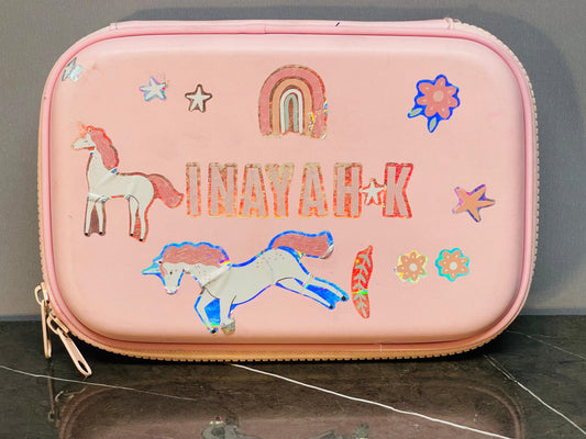 Unicorn-Themed Hardtop Pencil Case