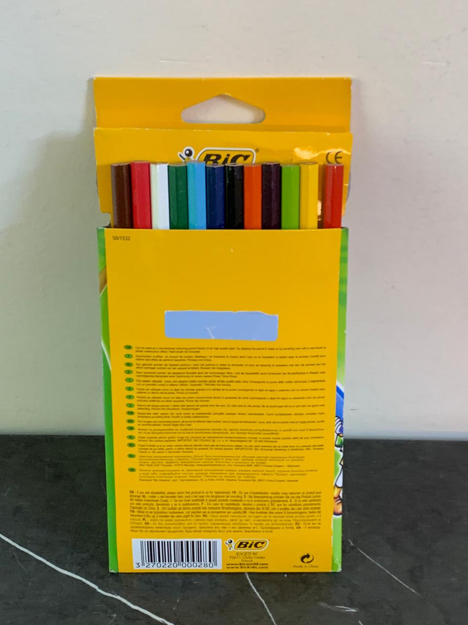 BIC Kids Aquacouleur Watercolour Pencils. SKU:BXL-121