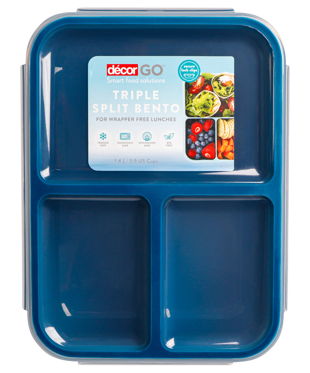 Decor Go Bento Box Triple Split.