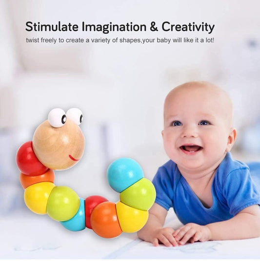 Wooden Caterpillar Toy