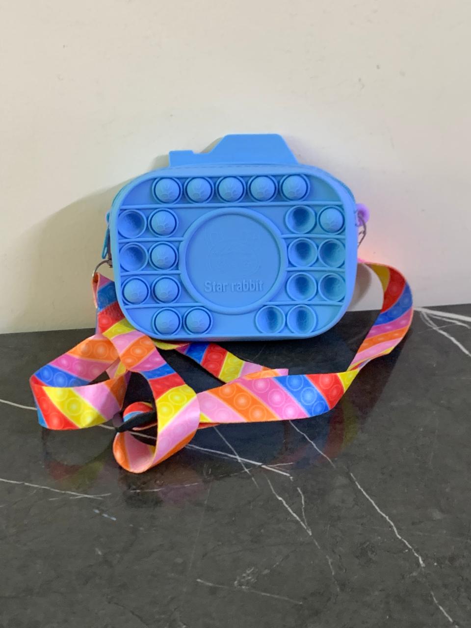 Smiley Camera Pop It Fidget Toy It Sling Bag. SKU:BXL-119