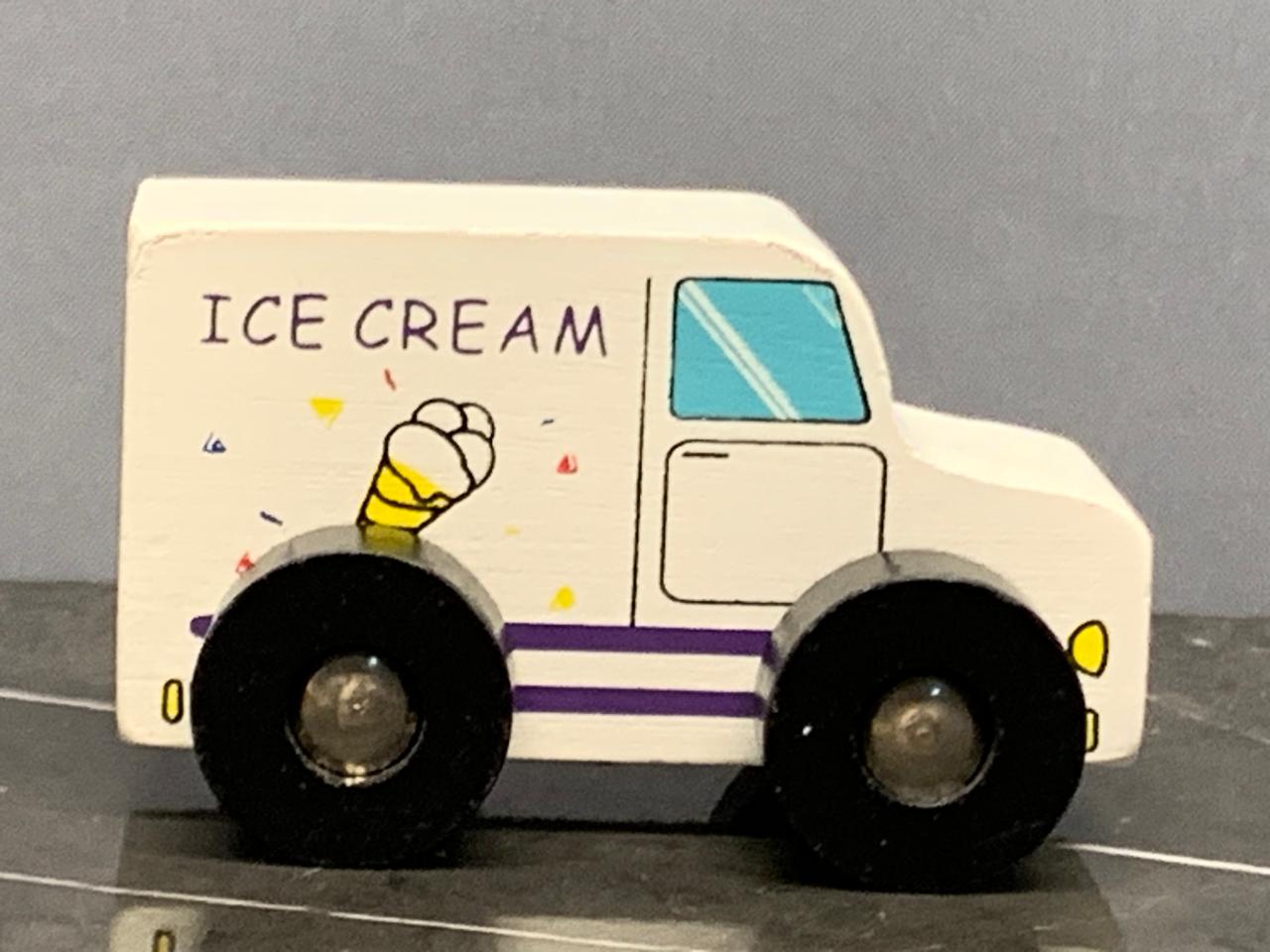 Wooden Toy Ice Cream Truck.