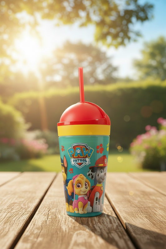 Zak Designs Paw Patrol All-In-One Drink Tumbler + Snack Container. SKU:BXL-004