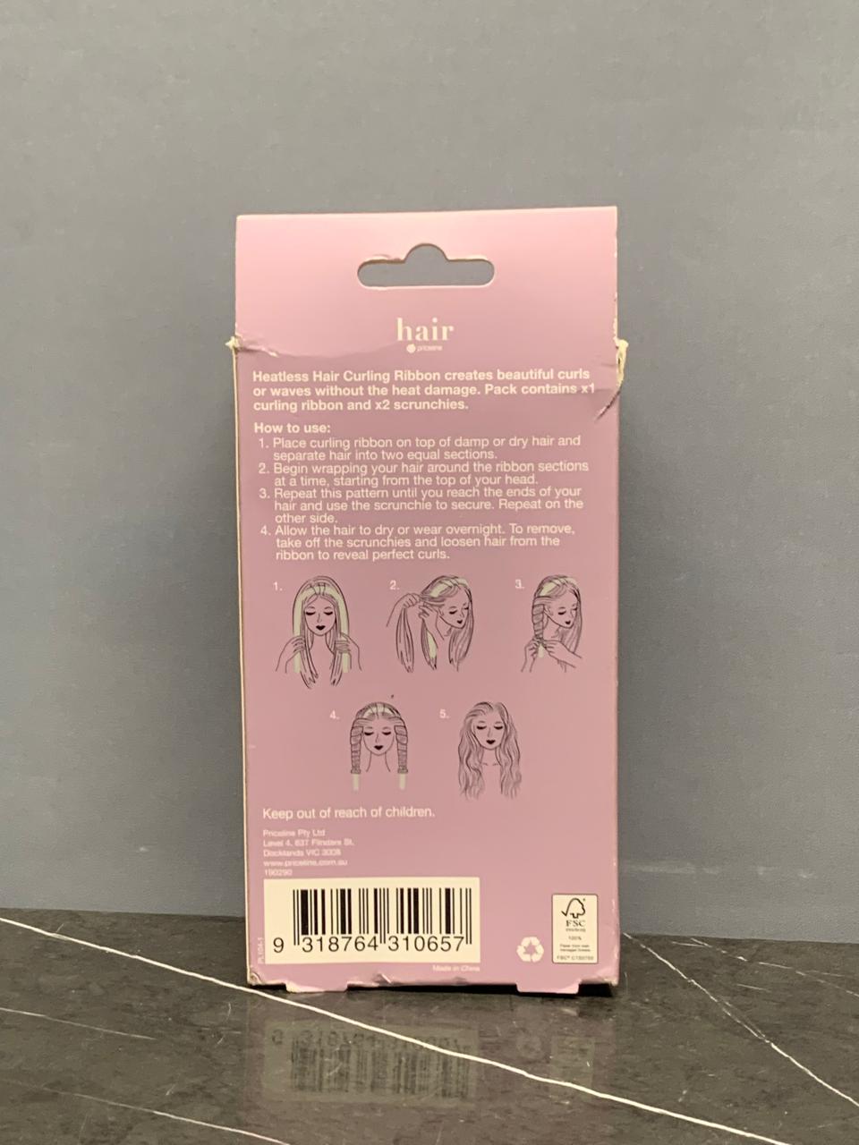 Priceline Heatless Hair Curl Headwrap.