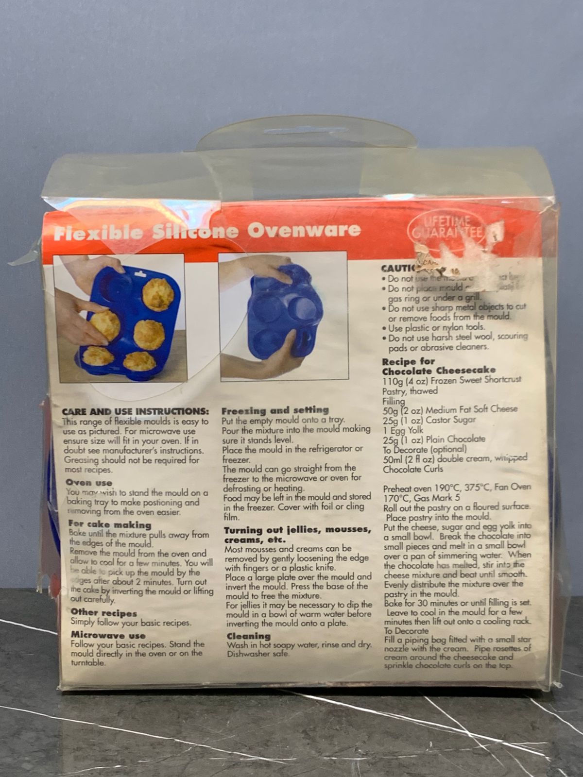 Davis & Waddell Flexible Ovenware silicone baking mould.