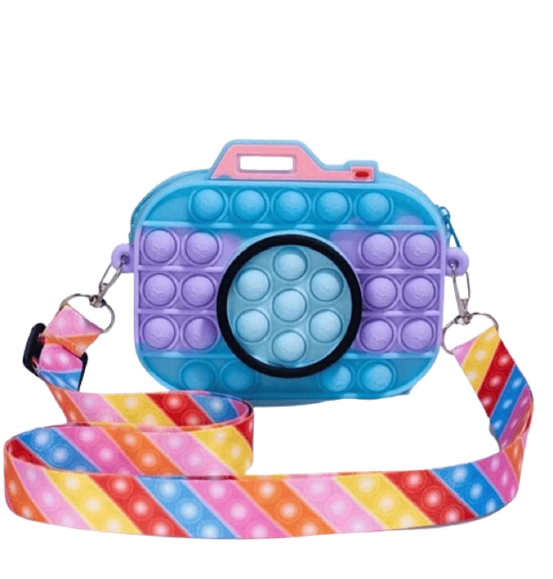 Smiley Camera Pop It Fidget Toy It Sling Bag. SKU:BXL-119
