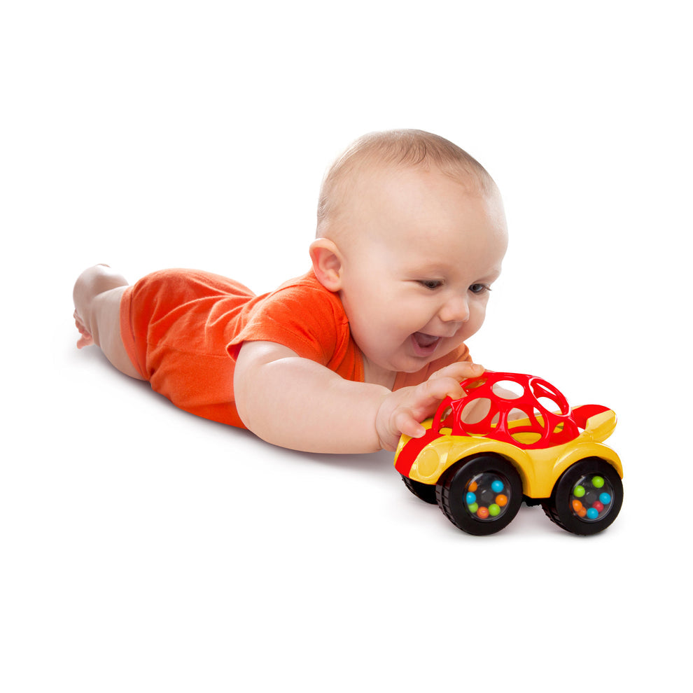 Bright Starts Oball Rattle & Roll Car. (Rs 100 advance)