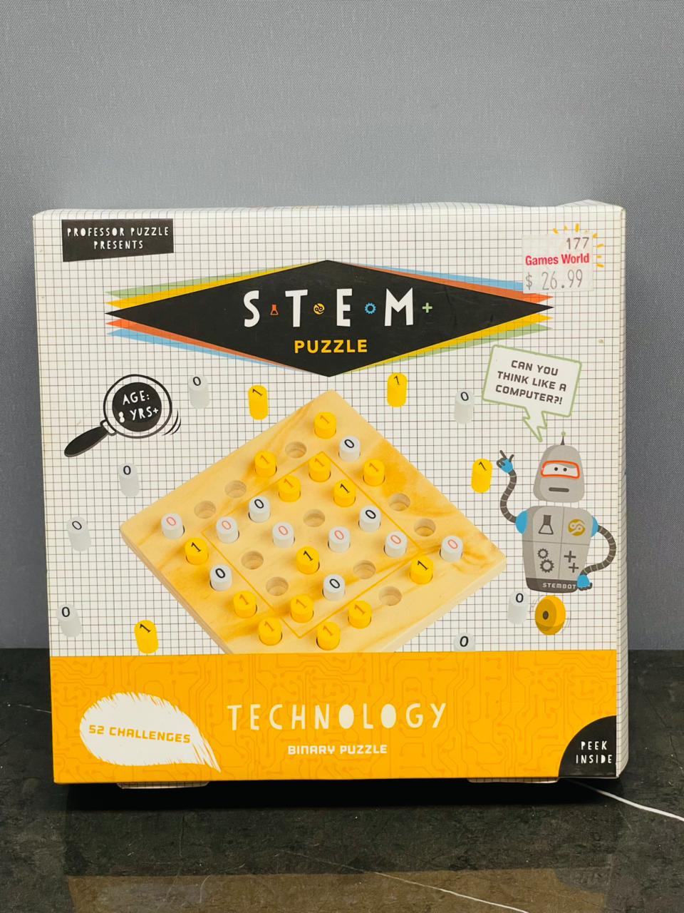 STEM Technology Binary Puzzle.