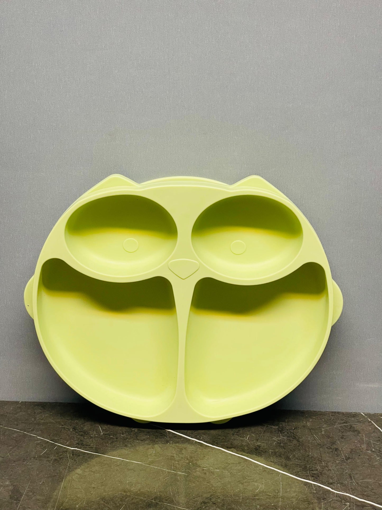 Callowesse Animal Silicone Plate - Green Owl.