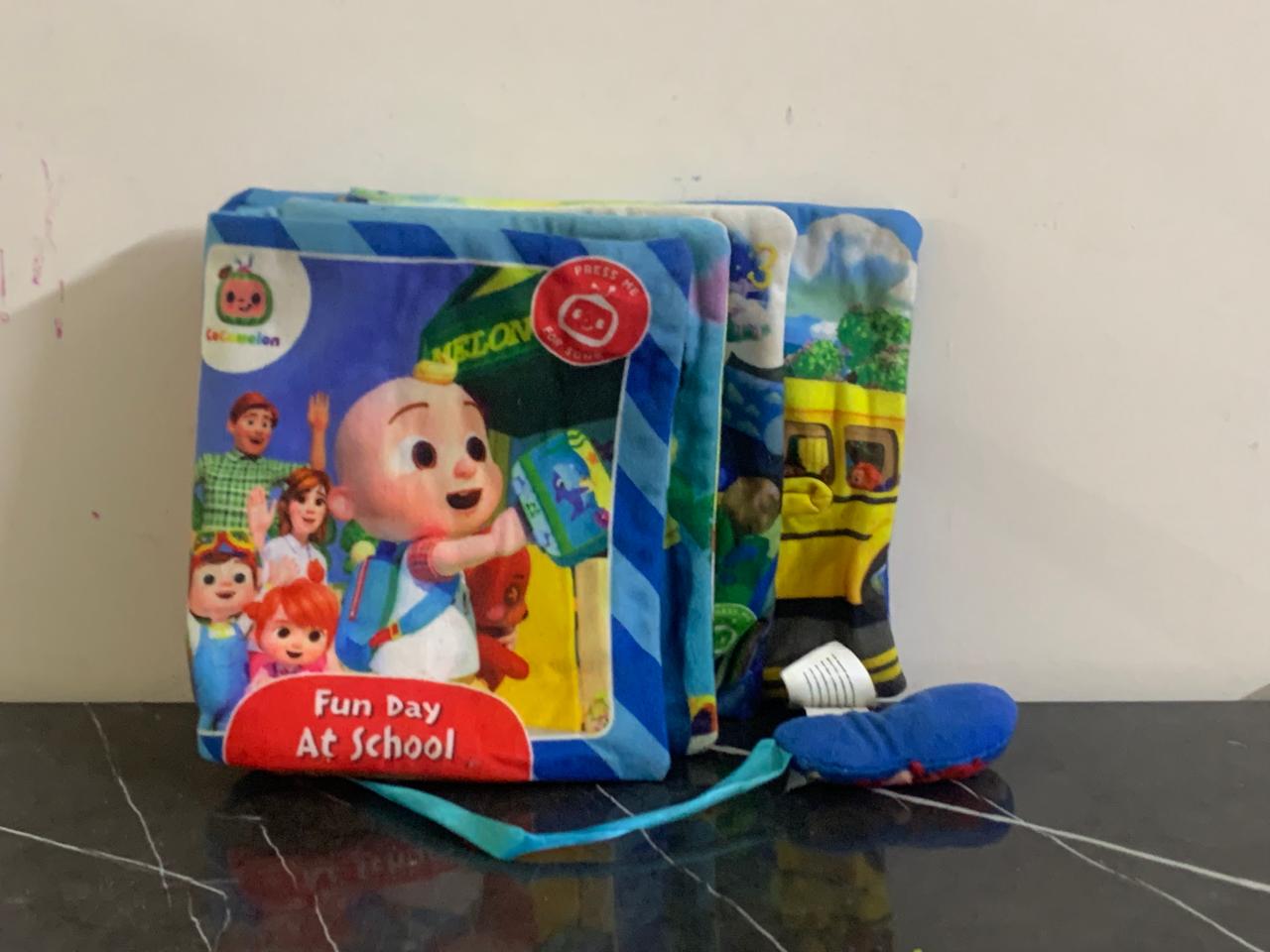 Cocomelon Nursery Rhyme Singing Time Plush Book. (Music is working on 2 pages) SKU:BXL-059