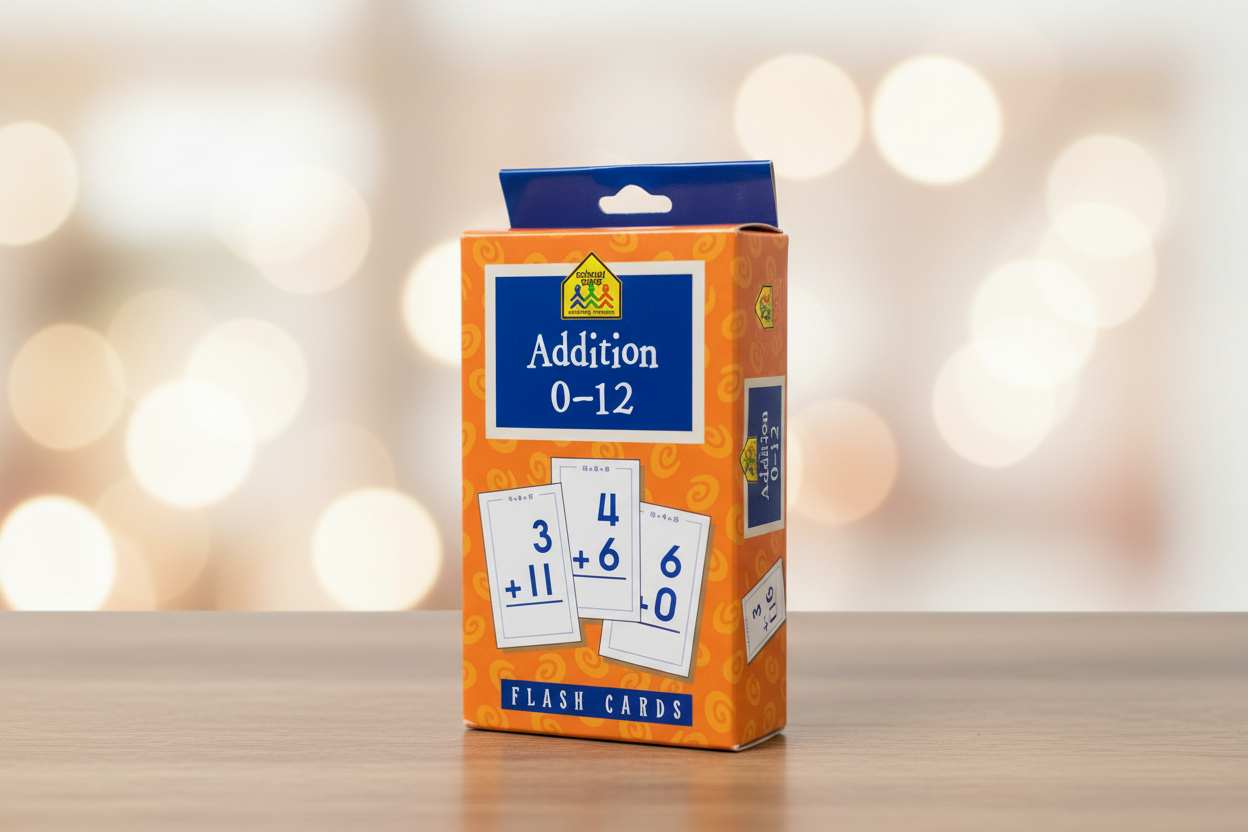 School Zone Addition 0-12 Flash Cards.(50 cards) SKU:BXL-025