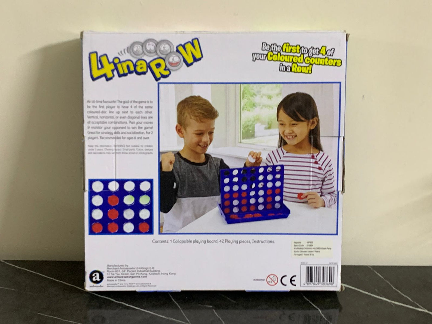 4-In A Row Board Game. SKU:BXL-007