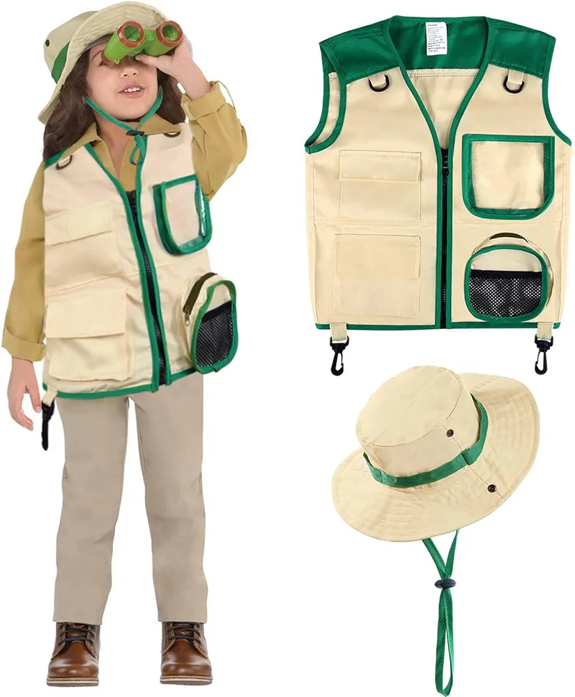 Adventure Safari Vest + Hat. SKU:BXL-009 (new)(2422)